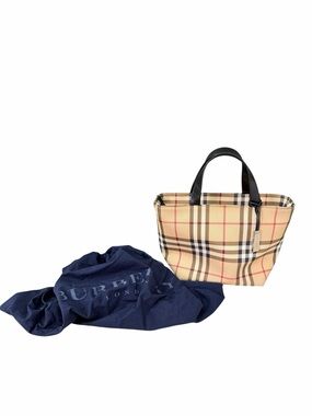 Burberry Nova Check Top Handle Tote Bag